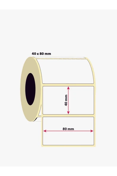 Ender Termal Etiket 40x80 1000 sarım 6 rulo ürün görseli 1