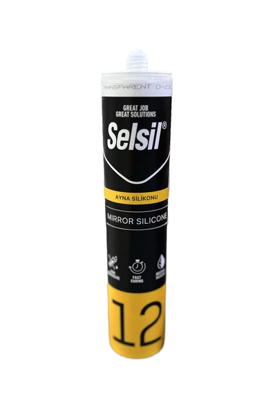 Selsil Ayna Silikonu Şeffaf 310 Ml - Resim 2