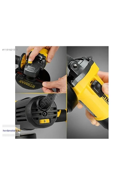 Rtrmax Rtm1080 Devir Ayarlı Avuç Taşlama Makinesi 750watt ürün görseli 1