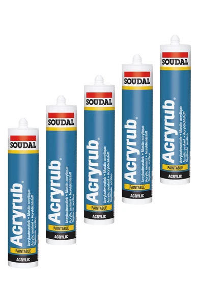 5 Adet Soudal Kahverengi Mastik Silikonize 500 Gr ürün görseli 1