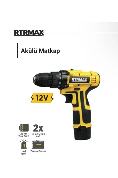 Rtrmax Akülü Matkap Rtm332 ürün görseli 1