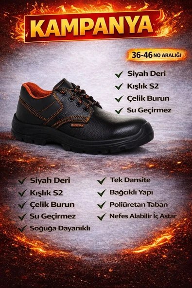 ADESAN İŞ AYAKKABISI S2 Kışlık 42 ürün görseli 1