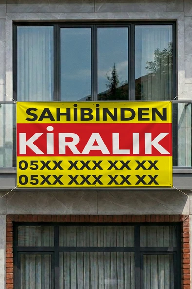 Sahibinden Satılık Emlak Branda Afiş Pankart 70x50cm ürün görseli 1