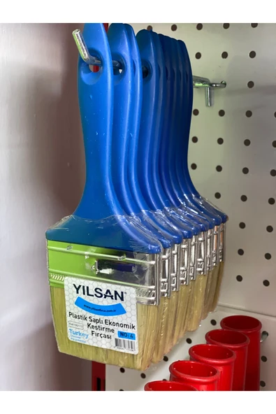 YILSAN FIRÇA Plastik Saplı Kestirme Boya Fırçası No: 4 ürün görseli 1