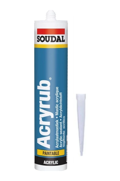 Soudal Mastik Akrilik 280ml Beyaz ürün görseli 1