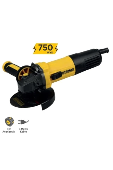 Rtrmax Avuç Taşlama 115mm 750w Devir Ayr.(rtm1080) ürün görseli 1
