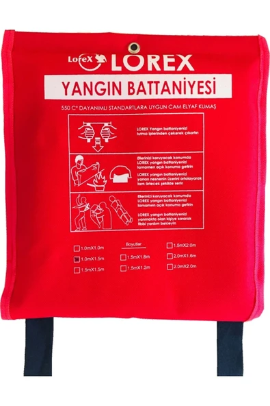 Çantalı 1 Metre X 1,5 Metre Yangın Battaniyesi ürün görseli 1