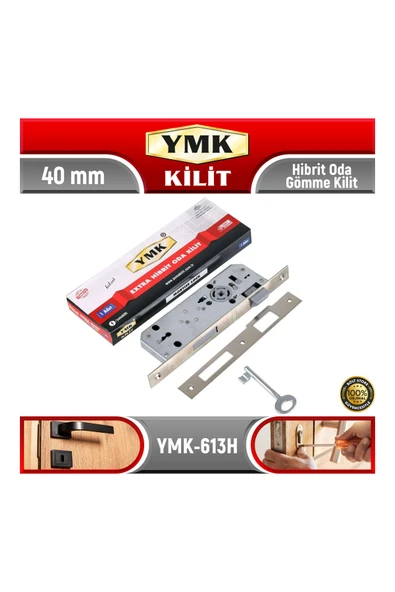 YMK Hibrit Oda Gömme Kilit | 40 mm | YMK-613H ürün görseli 1