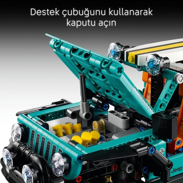 LEGO 42227 Technic™ Jeep® Wrangler Rubicon Suv - Resim 7