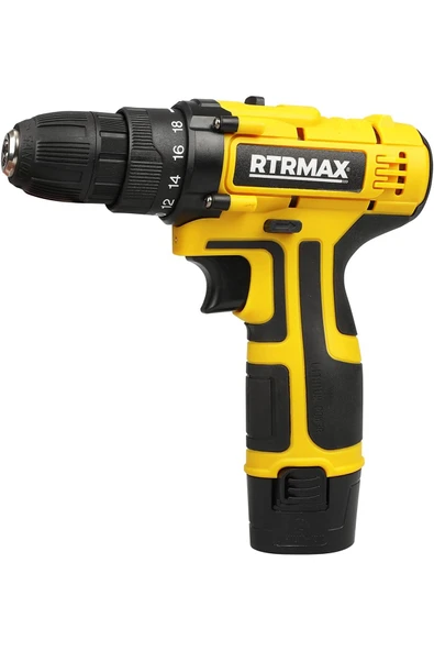 RTM332 12V 1.3Ah Vites Ayarlı Li-Ion Çift Akülü Matkap Vidalama, Sarı Life Store 10370 ürün görseli 1