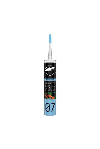 Selsil ANTİBAKTERİYEL AKVARYUM SİLİKONU ŞEFFAF 280 ML ürün görseli 1