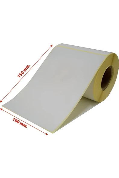 TERMAL ETİKET 100x150 Eko Termal (1. sınıf) 1 Rulo 250 Sarım ürün görseli 1