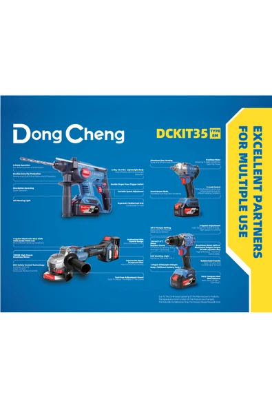 Dong Cheng DCKIT35EM Profesyonel Set (4’lü) - Resim 2