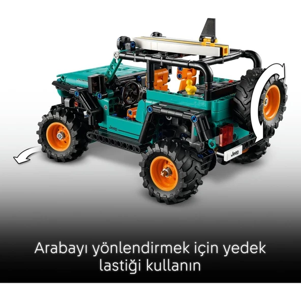 LEGO 42227 Technic™ Jeep® Wrangler Rubicon Suv - Resim 6
