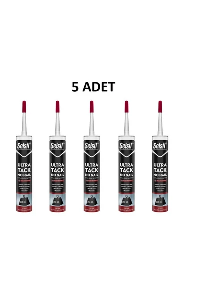 Selsil Ultra Tack Beyaz Silikon 290 ml 5 Adet ürün görseli 1