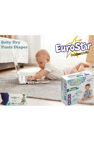 EuroStar Kilot Bebek Bezi 4 no 200 Lü Paket ürün görseli 1