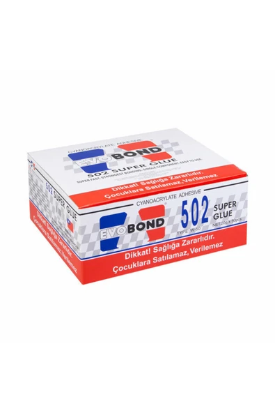 EvoBond 502 Japon Yapıştırıcı 20gr (kutu 50 Adet) ürün görseli 1