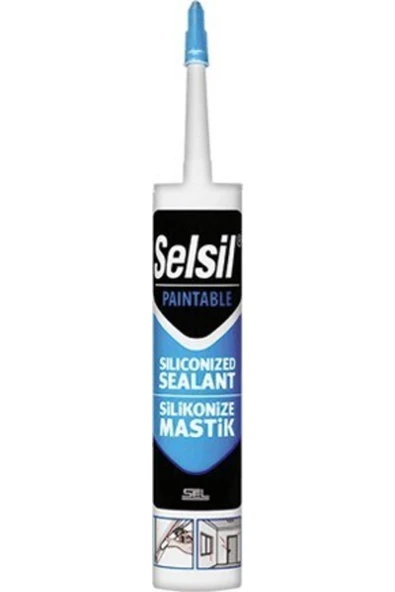 Selsil Silikonize Mastik Beyaz 500gr 2'li ürün görseli 1