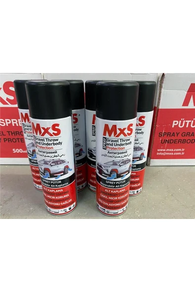 MxS PÜTÜR SPREY GRİ 500ML ürün görseli 1
