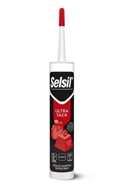 Selsil 290ml Ultra Tack 300 Kg Ağırlık Taşıyan Hybrid Çok Güçlü Yapıştırıcı ürün görseli 1