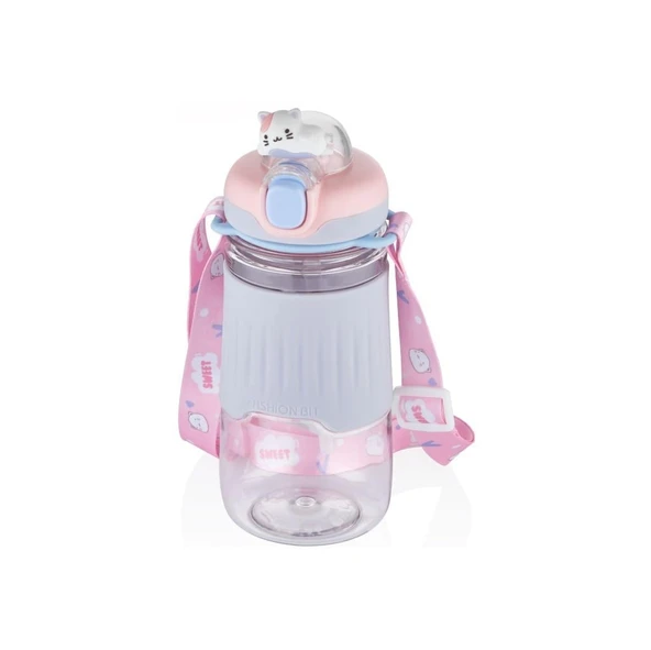 Vagonlife VGN2023 Askılı Pipetli Matara 600 ml-Mor ürün görseli 1