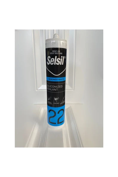 Selsil Silikonize Mastik 500 gr Siyah ürün görseli 1