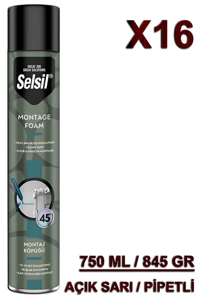 Selsil Selfoam Köpük Pipetli 750 ML (16 Adet) 845 GR ürün görseli 1