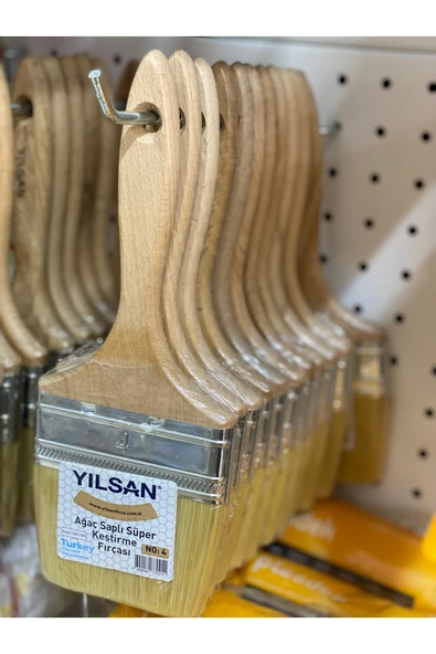 YILSAN FIRÇA Ahşap Saplı Süper Kestirme Fırçası No: 4 ürün görseli 1