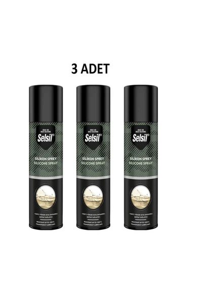 Selsil Silikon Sprey 200 Ml 3 Adet ürün görseli 1