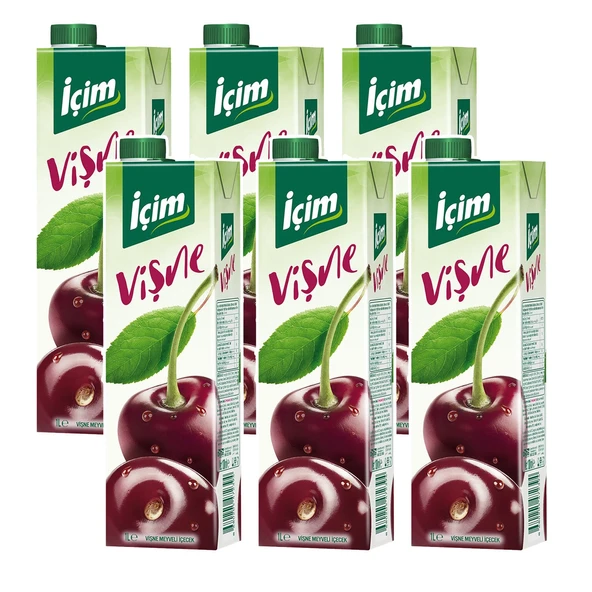 İçim Vişne Meyveli İçecek 1 lt x 6 Adet ürün görseli 1