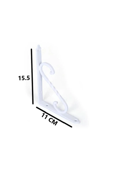 Hırdavat Ferforje Raf Altı Beyaz ( 2 Adet ) 110mm * 155 Mm ürün görseli 1