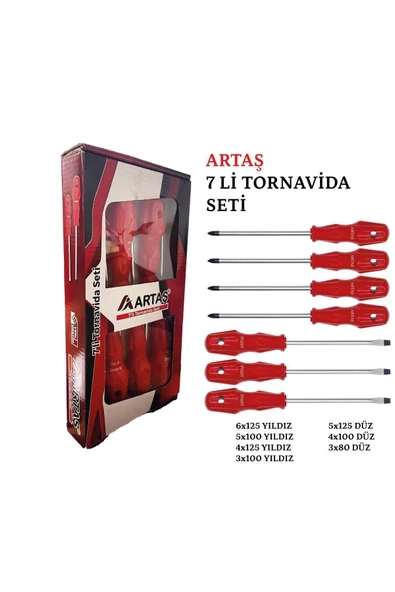 ARTAS ARTAŞ TORNAVİDA TAKIMI 7 Lİ ürün görseli 1