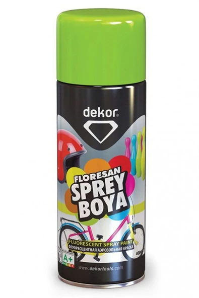 Dekor Akrilik Efektli Sprey Floresan Yeşil 400 ml ürün görseli 1