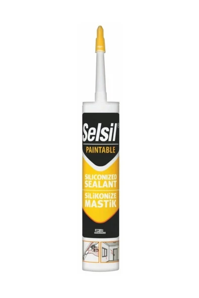 Selsil Mastik Silikonize Siyah 485 Gr ürün görseli 1