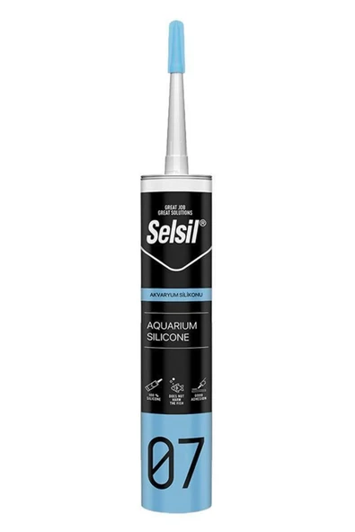 Selsil 07 Akvaryum Silikonu Şeffaf 280 ml ürün görseli 1