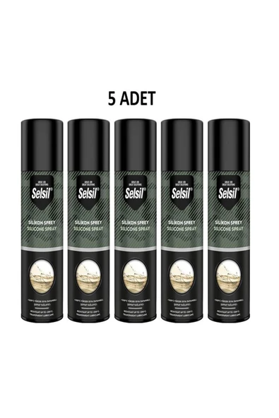 Selsil Silikon Sprey 200 Ml 5 Adet ürün görseli 1