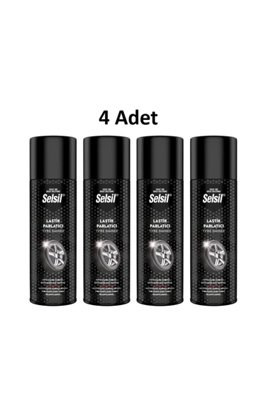 Selsil Lastik Parlatıcı 500 Ml 4 Adet ürün görseli 1