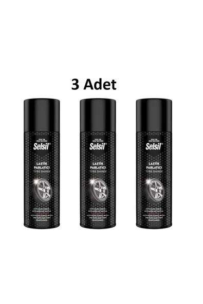 Selsil Lastik Parlatıcı 500 Ml 3 Adet ürün görseli 1
