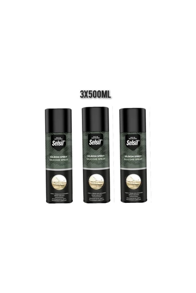 Selsil Silikon Sprey 3 x 500 ml ürün görseli 1