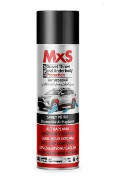 MXS PÜTÜR SPREY SİYAH 500 ML YENİ FORMÜL ürün görseli 1