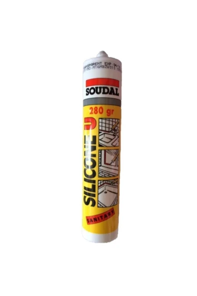 Soudal Silikon Beyaz 280 gr ürün görseli 1