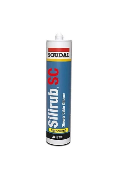 Soudal Antibakteriyel Duşakabin Silikonu 280ml Şeffaf - Duşakabin / Küvet / Lavabo Kenarları Için Silikon ürün görseli 1