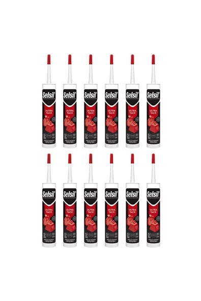 Selsil SELSİL USTA SERİSİ HYBRID ULTRA TACK SEALANT 290 ML BEYAZ 1 KOLİ (12 ADET) ürün görseli 1