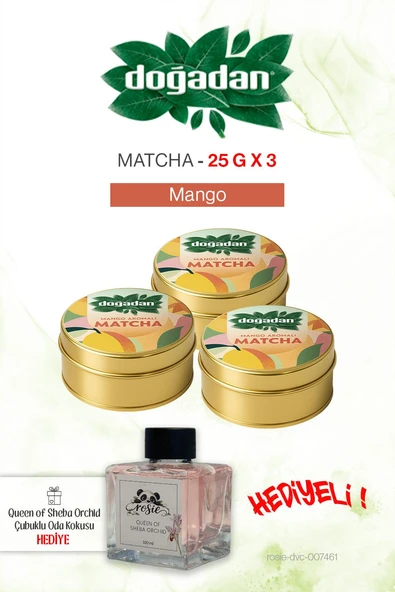 Doğadan Mango Matcha x3 ve Oda Kokusu Orkide 100 ml ürün görseli 1
