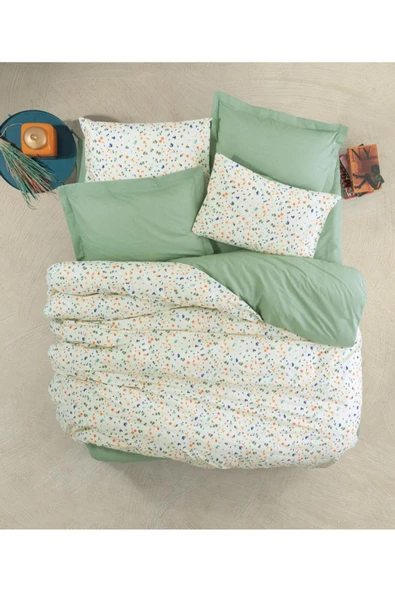 Cotton Box Tek Kişilik Petite Nevresim Takımı Lola Yeşil ürün görseli 1