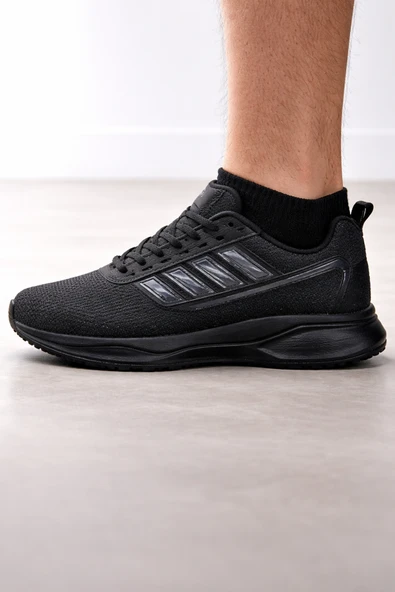 Aeron Light Unisex Sneaker Hafif Nefes Alabilir Günlük Ayakkabı Siyah Siyah ürün görseli 1
