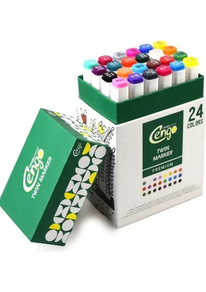 CENGO TWIN MARKER 24 LU SET CGO-131 ürün görseli 1