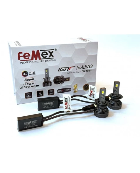 FEMEX Peugeot 2008 2013-2019 KISA LED FAR AMPUL GT NANO PRO H7 ürün görseli 1