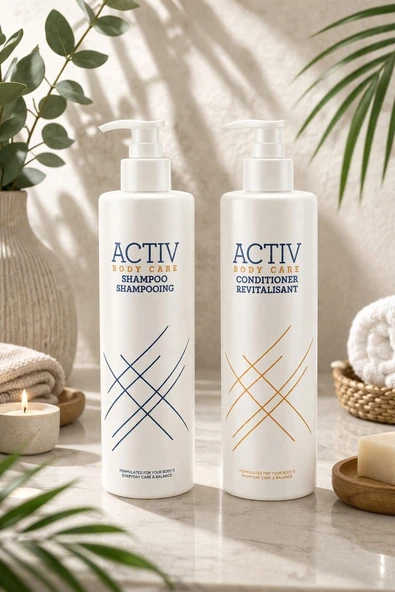 ACTIV BODY CARE Şampuan 360 ml + Saç Kremi Seti 360 ml - Günlük Bakım & Nem Dengeleyici ürün görseli 1