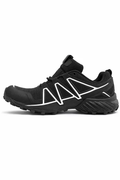 Erkek Outdoor Spor Ayakkabı Trail Running Trekking Kaymaz Taban Siyah ürün görseli 1